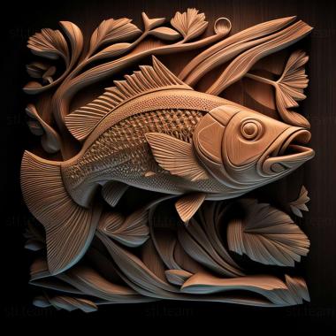 3D model Characin fish (STL)